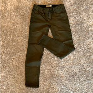 Free people size 24 army green jeans